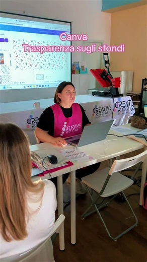 Tratto dal nostro primo corso in presenza Creative Room Trasparenza sugli sfondi Canva #corso #canva #creativita #formazione