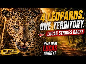 Meet 4 Leopards. One Territory.In the middle of the road…What happened next shocked us. 🐆