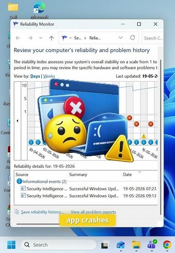See Every Crash Your PC Ever Had #windows #pchelp