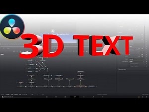 3Dテキストの基本とライティング【初心者向け】｜Davinci Resolve16 FUSION 3D TEXT Tutorial for Beginner｜【Vol.25 Davinciの館】