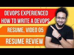 How to Make DevOps Resume | How to Create DevOps Resume | DevOps Resume Series | 05