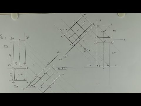 Auxiliary view- 2 - Auxiliary - Engineering drawing - Technical drawing