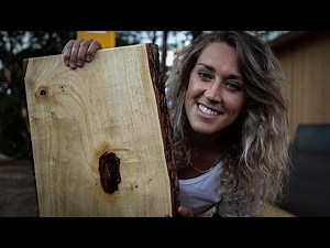 BEAUTIFUL MILLED MAPLE LIVE-EDGE CUTTING BOARD DIY VIDEO | Charcuterie Board