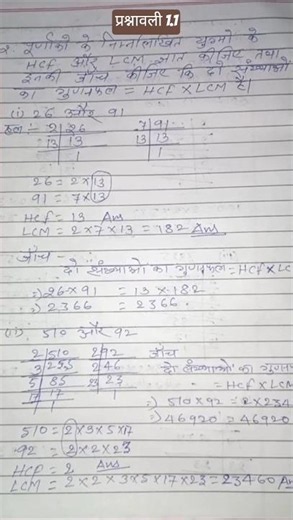 class 10 maths chapter 1 maths class 10 exercise 1.1 | Real numbers/