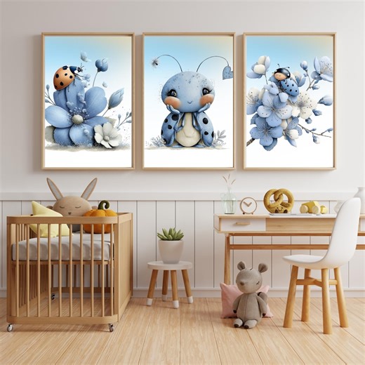 Baby Room Prints, Ladybug Home Decor, Nursery Printable Wall Art - Etsy