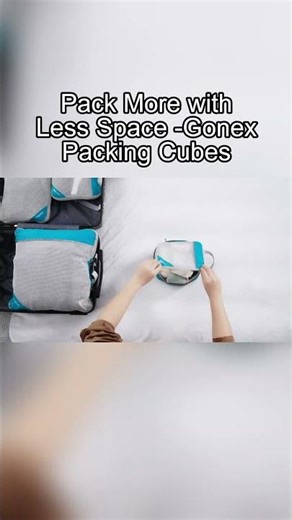 Gonex Compression Packing Cubes For Travel #travelbag #journey #packingcubes #packinghacks