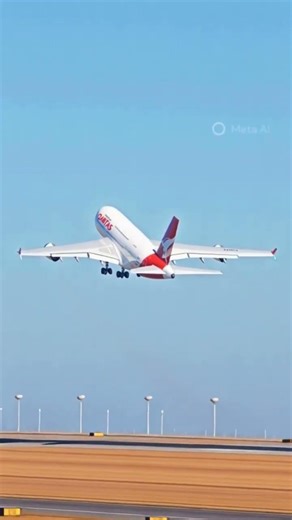 Quantas A380 Smooth Takoff 🛫 #viral #shorts #aviation #ai #aviationlovers #qantas #airlinevideos