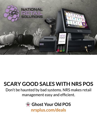 🎃 Nothing scary about the world’s greatest POS! 👻 This Halloween, the only thing giving chills is how fast and reliable the NRS POS is. From spooky-fast transactions to frightfully easy inventory management — NRS keeps your business boo-sting all season long. 🕸️💜 #HappyHalloween #NRSPOS #SmallBusiness #POSSystem #RetailTech #NRSPay #Halloween | National Retail Solutions - NRS