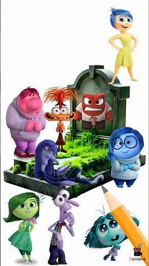 Inside Out Emotions at the Grave? 😱 #Shorts #insideout