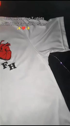 Customize Your T-shirts with Your Favorite Designs ✨ ❤️ ✨ @everyone #customizeshirts #tshirts