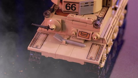 WW2 Army Tank Toys Building Kit Compatible with Lego, Create a German Tiger & an American M4 Sherman Models with 1184 Blocks, Great Military Toy Gifts for Boys, Kids Age 8-14