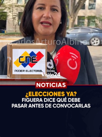 09/10/26. 🌎 | Figuera explicó qué falta antes de convocar elecciones en Venezuela Dinorah Figuera señaló que Venezuela debe avanzar en la renovación de sus instituciones antes de convocar elecciones. La presidenta de la Asamblea Nacional electa en 2015 habló después de reunirse con Marco Rubio, secretario de Estado de Estados Unidos, en Washington. Figuera mencionó la reinstitucionalización del Tribunal Supremo de Justicia y del Consejo Nacional Electoral como parte de las etapas previas. Tambi
