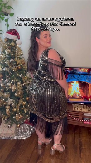 Which is your favorite? All looks are gifted from @babeyond #plussizefashion #roaring20sparty #nyeoutfit #plussizenyeoutfits