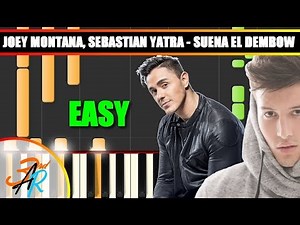 SUENA EL DEMBOW (Joey Montana, Sebastián Yatra) Piano Tutorial / Cover SYNTHESIA + MIDI & SHEETS