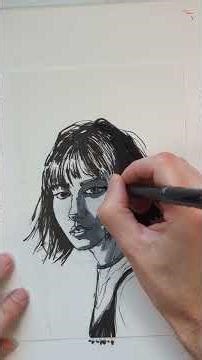 Comic Style Head Sketch Process #howtodraw #art #draw #sketch #portraitdrawing