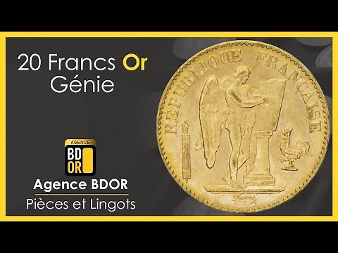 Pièce Or 20 Francs Génie de 1871 à 1898 - Achat Vente - Agence BDOR