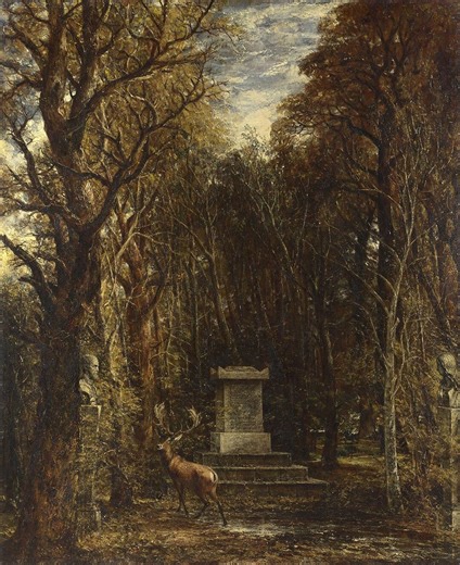 John Constable Deer Forest Cenotaph to the Memory of Sir Joshua Reynolds UK Giclee Art Poster Printed on Matte Paper/canvas Rolled Up - Etsy