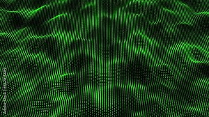 Halftone dot background. Abstract halftone dots pattern with green dot. Dotted animated gradient. Halftone texture with dots.