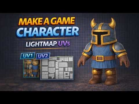 Creating Lightmap UVs in Maya (2nd UV Set for Games)