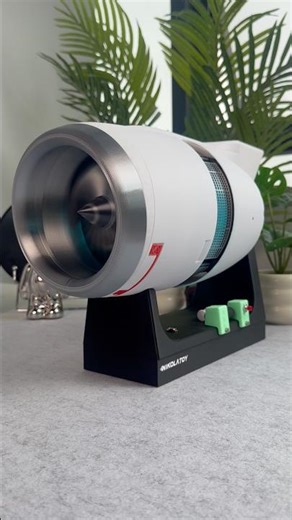 This Jet Engine Toy Looks Insane In The Dark! 🤯 | satisfying mechanical sound