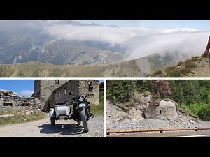 La route des 50 lacets entre le Col de Tende et Vievola avec un 600 XT et un Ural