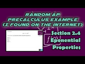 AP Precalculus Section 2.4 Example: Rewrite a Function Using Primes and Positive Exponents Only
