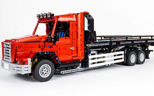 [MOC] LEGO® Technic Flatbed Tow Truck