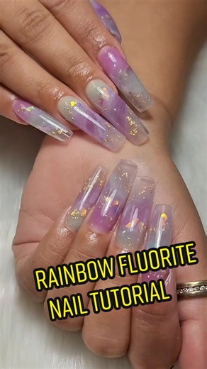 Rainbow Fluorite Nail Tutorial: Step-by-Step Guide