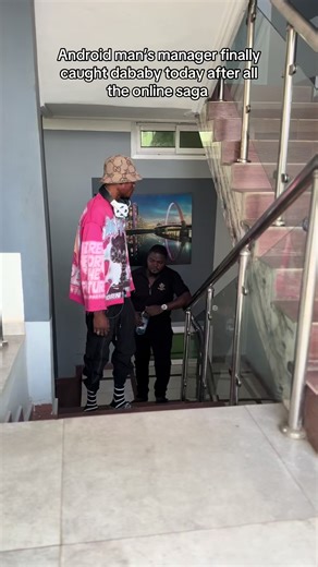 Android man’s manager finally caught dababy today after all the online saga #foryou #caughtoncamera #andriodman #dababy👶🏾🏆 #trendingvideo
