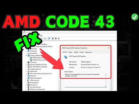AMD GPU Error code 43 Fix