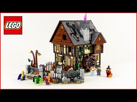 LEGO Ideas 21341 Disney Hocus Pocus: The Sanderson Sisters' Cottage Lego Speed Build - Brick Builder