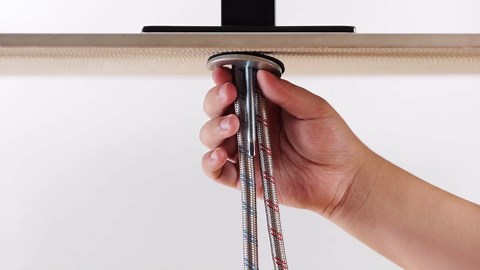 Ryuwanku Bathroom Faucet Matte Black Modern Waterfall Bathroom Sink Faucet with Single Handle Suitable for 1 or 3 Holes,Supply Deck Plate and Hose