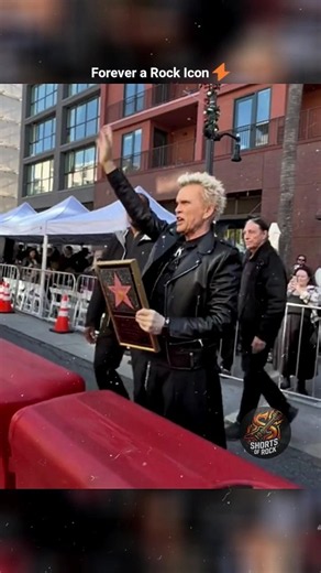 Billy Idol Gets His Star On Hollywood Walk of Fame! ⭐ #BillyIdol #RockLegend