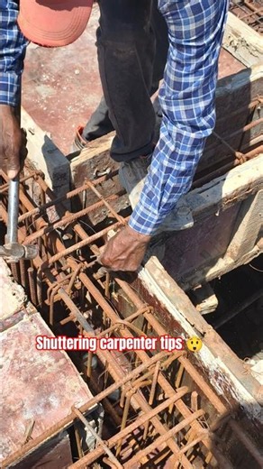 Shuttering slab carpenter work 😲 #shuttering #slab #carpenter #technology #work #shortvideo