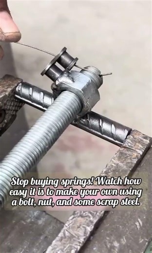 DIY Custom Spring Maker Using Only Scrap Metal