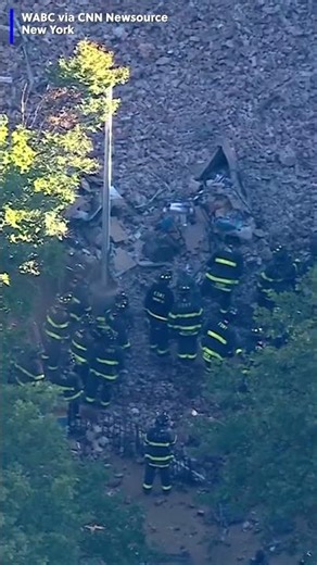 Video shows the aftermath of a partial high-rise apartment building collapse in New York City.