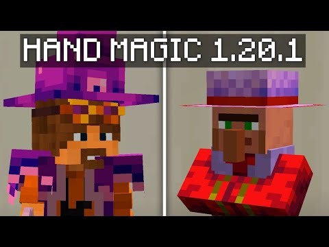HAND MAGIC. The magic of gestures. Tutorial 1.20.1 (minecraft java)