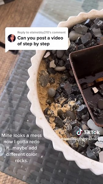 DIY Sand and Rock Bowl Decoration Tutorial