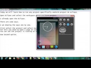How to Run android application on eclise Step-by-step guide