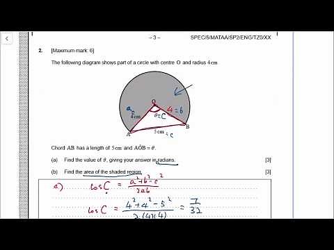 IB Maths AA SL Specimen paper 2 full solution (Section A)