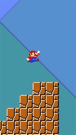 Every Time Mario Touches Something, It Gets Longer