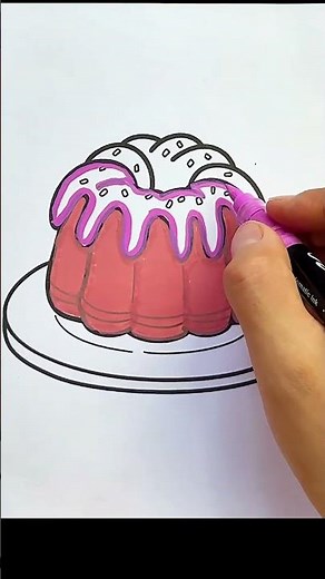 cream pie🍩 #art #drawing #painting #satisfying