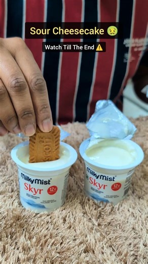 2 Ingredient Japanese Cheesecake recipe with Yogurt and Biscoff 🤯🔥