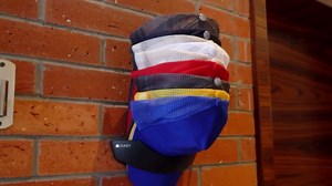 ZUKEY Hat Rack, Hat Storage Organizer for Baseball Caps, Easy Installation, Cap Holder Organizer for Closet, Door, Various walls, White