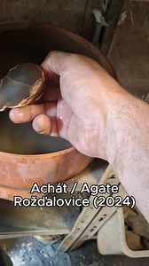 Achát / Agate (2024) Nález z lesního sběru na lokalitě Rožďalovice. Biničák 1 | Jidlina Cizera