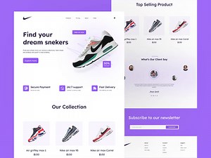 Shoe e-commerce website design