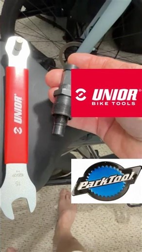 VanMoof Maintenance: How to Use Park Tool CWP-7 & Unior 3-in-1 Pedal Wrench #shorts