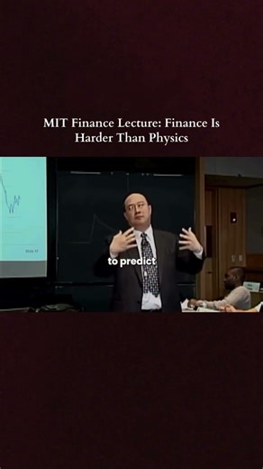 The MIT Lecture That Broke Physics 🧠 (Finance Explained)