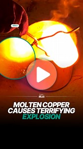 Molten copper sparks terrifying explosion during experiment