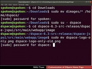 Customization of DSpace Home page on Ubuntu Linux OS-English